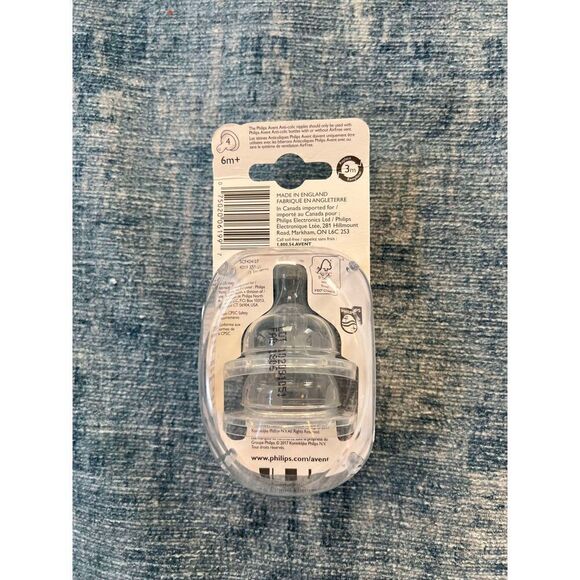 New! Sealed! Philips Avent 2 Fast Flow Anti Colic Nipples - Picture 3 of 4